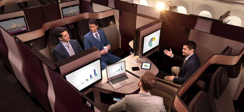 qatar airways qsuite routes