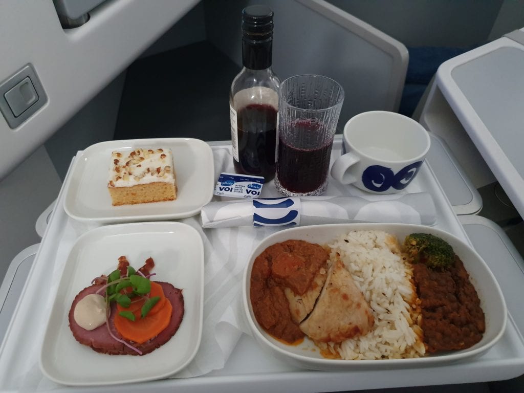 Review Finnair Business class meal